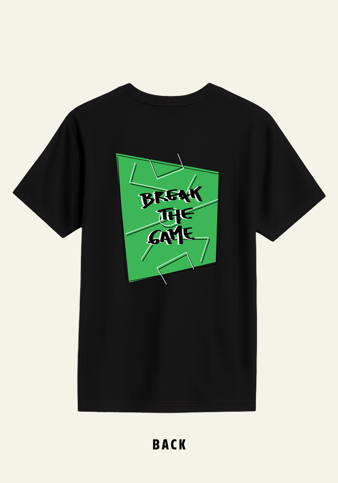 Supima Tee Break the game Black - Back